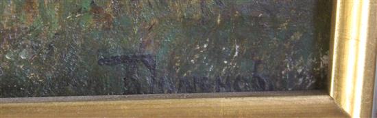 Polenov (Russian School) Rustic landscape, 8.5 x 15.5in.